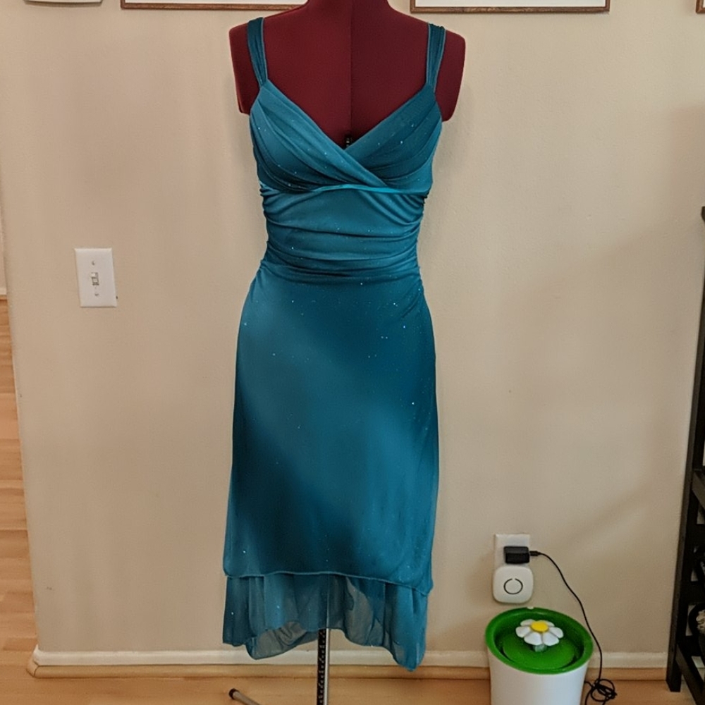 Ombré Blue Glitter Dress